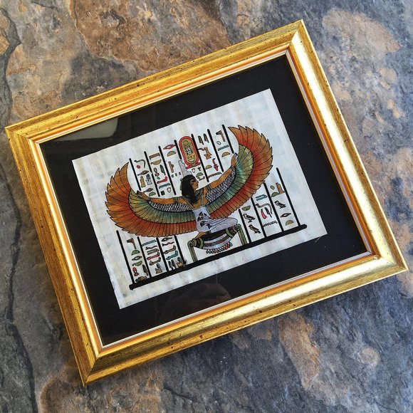 Colorful Isis Print with Gilt Frame - Picture 1 of 3